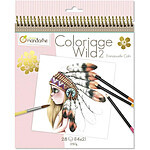 AVENUE MANDARINE Carnet de coloriage 'Wild 2' 28 Dessin à Colorier