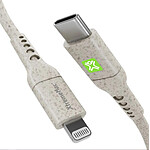 Xtrememac - Eco Câble Xtrememac Lightning vers USB-C - 1 mètres - MFI - Blanc