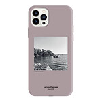 LaCoqueFrançaise Coque iPhone 12/12 Pro Silicone Liquide Douce gris violet Douceur Estivale