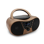 Mooov 477406 - Lecteur CD Copper & Black avec radio FM, port USB, fonctions sleep et ID3
