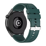 Avizar Bracelet pour Huawei Watch GT Runner Silicone Renforcé Boucle Argentée Vert