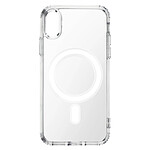 Swissten Coque Magsafe Apple iPhone X et XS Bi-matière Coins renforcés  Transparent