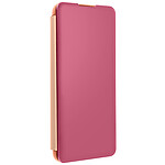 Avizar Housse pour Samsung Galaxy S21 Ultra Clapet translucide Design Miroir Support Vidéo Rose gold
