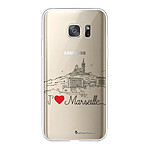 LaCoqueFrançaise Coque Samsung Galaxy S7 360 intégrale transparente Motif J'aime Marseille Tendance