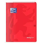 OXFORD Cahier Easybook agrafé 24x32cm 96 pages grands carreaux 90g rouge