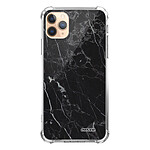 Evetane Coque iPhone 11 Pro anti-choc souple angles renforcés transparente Motif Marbre noir