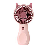 Avizar Mini Ventilateur Portatif Kawaii Silencieux et Rechargeable Rose Champagne