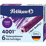 PELIKAN Etui de 6 cartouches d'encre 4001 TP/6 Violet x 10