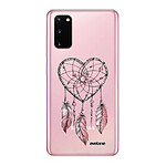 Evetane Coque Samsung Galaxy S20 360 intégrale transparente Motif Attrape coeur Tendance