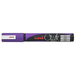 UNI-BALL Marqueur craie Pointe conique moyenne CHALK Marker PWE5M 1,8 - 2,5mm Violet