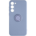 Avizar Coque Silicone pour Samsung Galaxy S23 Plus Flexible avec Bague Support  Bleu Lavande