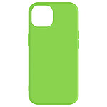 Avizar Coque pour iPhone 15 Plus Silicone Premium Semi rigide Finition Mate Douce  Vert foncé
