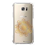 LaCoqueFrançaise Coque Samsung Galaxy S7 anti-choc souple angles renforcés transparente Motif Mandala Or
