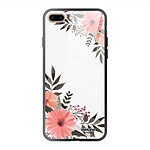 Evetane Coque iPhone 7 Plus/ 8 Plus Coque Soft Touch Glossy Fleurs roses Design