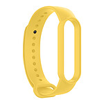 Avizar Bracelet Sport pour Xiaomi Mi Band 6 et 5 Silicone Premium Soft-touch Léger Jaune