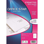 OFFICE STAR Boîte de 800 étiquettes multi-usage blanches 99,1 x 67,7 mm