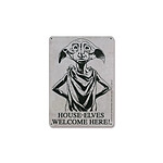 Harry Potter - Panneau métal House-Elves 15 x 21 cm