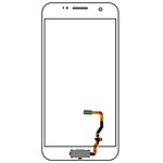 Avizar Bouton Home Samsung Galaxy S7 Bouton principal + Nappe de connexion - Argent
