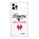 Evetane Coque iPhone 12/12 Pro anti-choc souple angles renforcés transparente Motif Un peu chiante tres attachante
