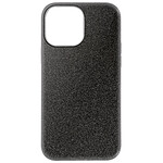 Avizar Coque pour Apple iPhone 13 Paillette Amovible Silicone Semi-rigide noir
