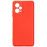 Avizar Coque pour Xiaomi Redmi Note 12 5G Silicone Semi-rigide Finition Douce au Toucher Fine  Rouge