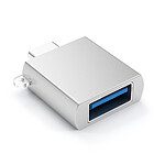 Satechi Adaptateur USB type C Mâle vers USB 3.0 femelle Charge et Synchro Argent