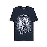 The Witcher - T-Shirt Dark Blue Fiend - Taille XL