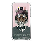 Evetane Coque Samsung Galaxy S8 Plus anti-choc souple angles renforcés transparente Motif Tigre Fashion