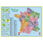 Calendriers Bouchut Grandrémy Sous-main carton rigide 'Carte France Administrative' 40,5 X 55 cm