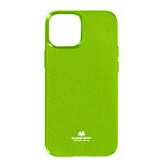 Mercury Coque pour iPhone 13 Mini Silicone Gel Flexible Effet Brillant  Vert