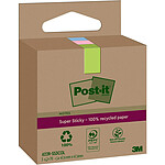 POST-IT Super Sticky Recycling Notes, 47,6 x 47,6 mm, coloré