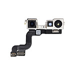 Clappio Caméra Avant pour iPhone 14 Plus Module Capteur Photo et Nappe de Connexion