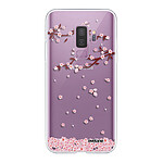 Evetane Coque Samsung Galaxy S9 Plus 360 intégrale transparente Motif Chute De Fleurs Tendance