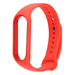 Avizar Bracelet pour Xiaomi Mi Band 5 / 6 / 7 Silicone Soft Touch Waterproof Rouge