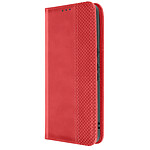 Avizar Étui pour Google Pixel 8 Pro Clapet Portefeuille Motif Damier  Rouge