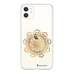 LaCoqueFrançaise Coque iPhone 11 360 intégrale transparente Motif Mandala Or Tendance