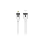 Muvit Câble Lightning MFI vers USB-C 3A Tab Cable Charge Rapide 1m Blanc