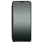 Avizar Housse Oppo Find X3 Pro Clapet translucide Miroir Support Vidéo noir