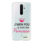 Evetane Coque Xiaomi Redmi Note 8 Pro 360 intégrale transparente Motif Je suis une princesse Tendance