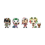 DC Comics - Pack 4 figurines POP! Heroes Holiday 9 cm