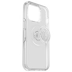 OtterBox Coque pour iPhone 13 Pro avec Poignée PopGrip Otter+ Pop Symmetry Transparent