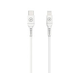 Muvit Câble Lightning vers USB-C Charge 60W et Synchronisation 1,2m Blanc