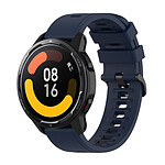 Avizar Bracelet pour Xiaomi Watch S1 Active / Watch Color 2, Silicone Souple et Ajustable - Bleu Nuit