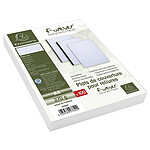 EXACOMPTA Paquet de 100 couvertures matière synthétique 270g pour reliure A4 Blanc x 4