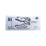 Jurassic Park - Panneau métal T-Rex Schematic