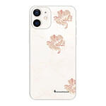 LaCoqueFrançaise Coque iPhone 12 mini 360 intégrale transparente Motif Fleurs Blanches Tendance