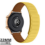 Avizar Bracelet pour Honor Magic Watch / GS3 Silicone Souple Attache Magnétique Jaune