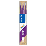 PILOT Set de 3 Recharges friXion Ball (BLS-FR7) Violet x 12