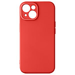 Avizar Coque Silicone pour iPhone 15 Caméra Protégée Doux au Toucher  Rouge