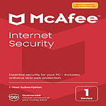 McAfee Internet Security - Licence 1 an - 1 poste - A télécharger